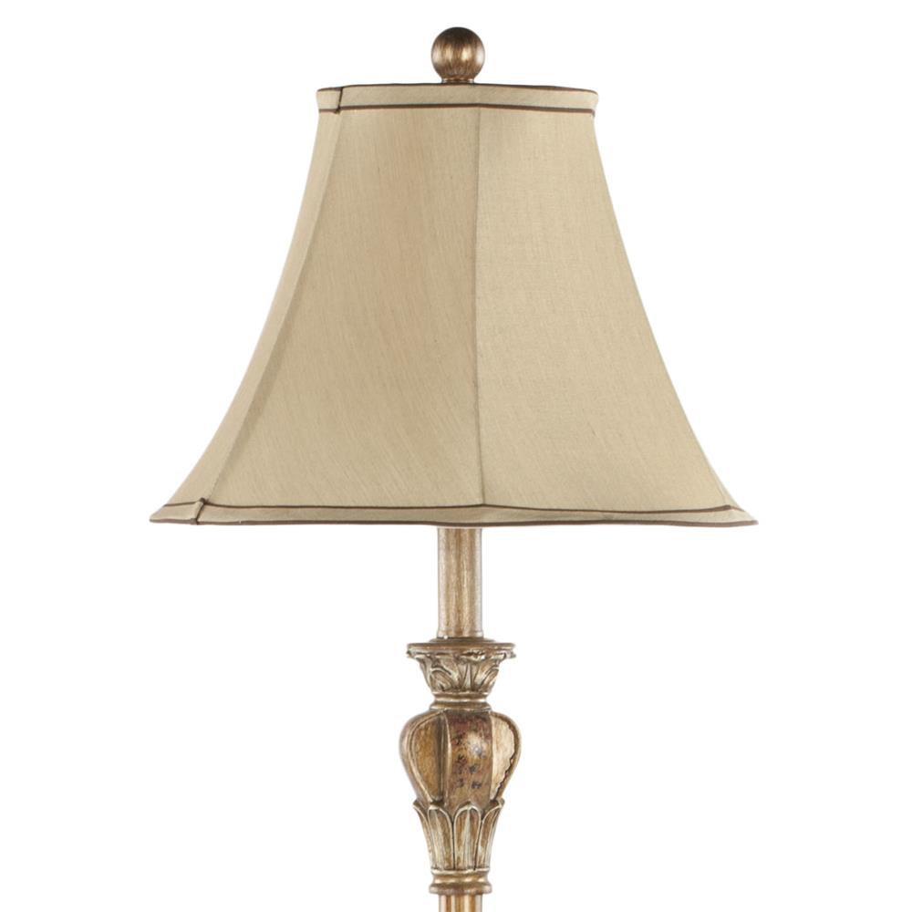 Safavieh LIT4034A PAOLA BROWN NECK AND MIDDLE TUBE FLOOR LAMP